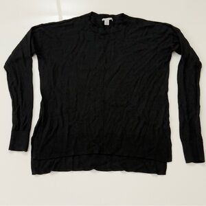 Halogen Charcoal Knit Top Size XS